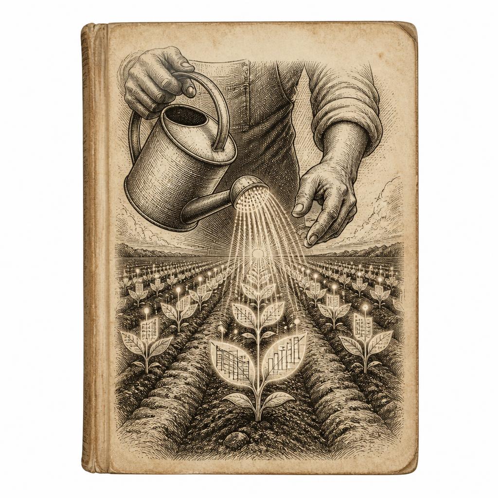 Cover illustration for The Data Gardener